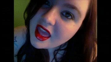 Still from clip titled Lipstick Mindfuck